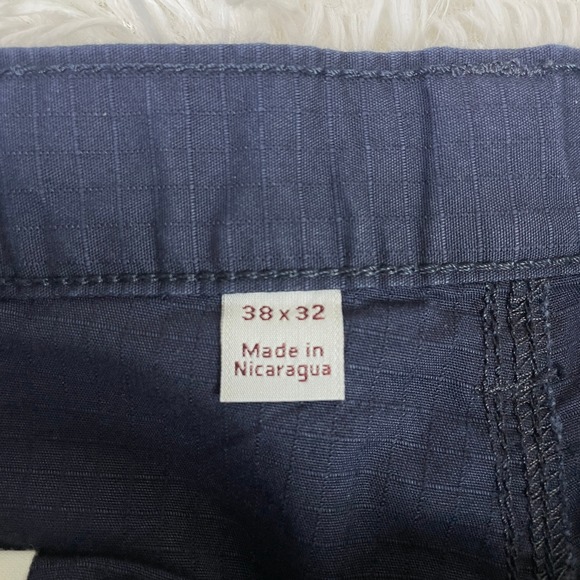 Carhartt Pants Mens 38xx32 Blue UAL Broxton Cargo Pant Loose Fit Ripstop Stretch - Picture 3 of 12